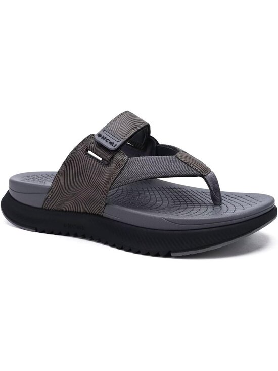 Men\'s Grey Orthopaedic Flip Flops Walking Sandals with Arch Support Sport main image 5